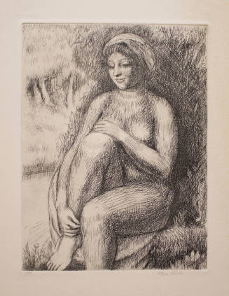 Female Nude by Stream