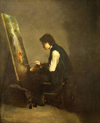 An Artist in His Studio