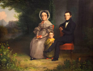 Portrait of Mr. and Mrs. Henry D. Wallace and their Daughter