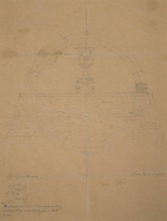 Plan for the Alteration of the Basin of the Fountain at Fountain Elms, New York