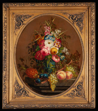 Flowers and Fruit Still Life