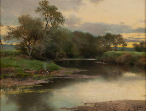 Stream and Fisherman