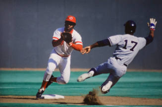 Joe Morgan and Mickey Rivers, World Series, Cincinnati, OH