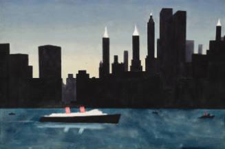 East River Skyline with Ships
