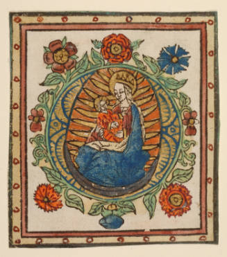 Madonna and Child in Glory (leaf from a prayerbook)