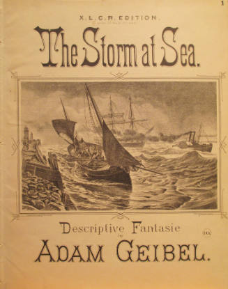 'The Storm at Sea, Fantasie Caprice' By Adam Geibel