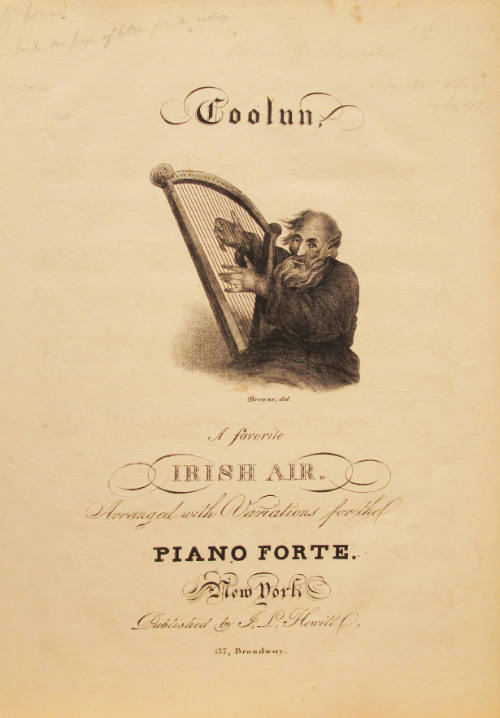 'Coolun, A Favorite Irish Air' Composer Unknown