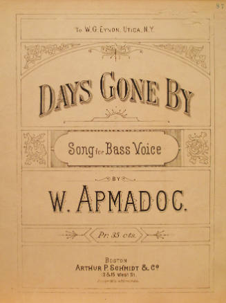 'Days Gone By' BY W. Apmadoc