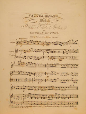 'Cayuga March' By Walsh, Arranged by George Dutton